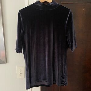 LOFT Velvet turtleneck shirt
